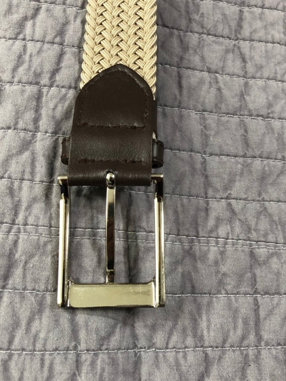 4/$15 Braided Belt Men 40 - 42 Brown Tan Classic Preppy - Picture 8 of 16